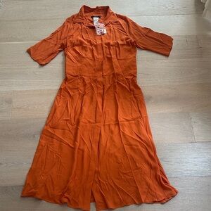 Weekend Max Mara Orange Midi Dress